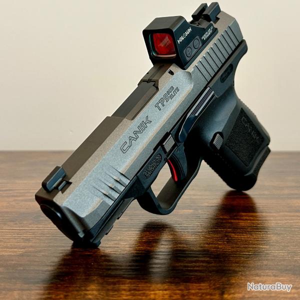 Pistolet Canik TP9 Sub Elite Custom Tungsten + Holosun HE507K-GR (Neuf) - Bonne Affaire!