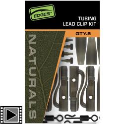 Montage Fox Edges Naturals Tubing Leadclip Kit (par 5)