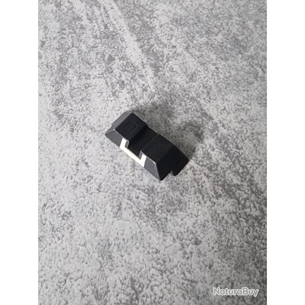 Hausse Glock acier insert blanc 6.5mm neuve.