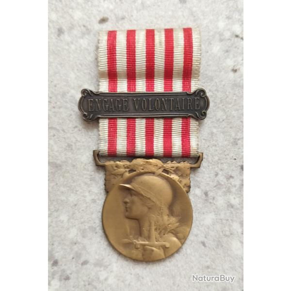M�daille Grande Guerre 1914-1918 Engag� Volontaire WW1