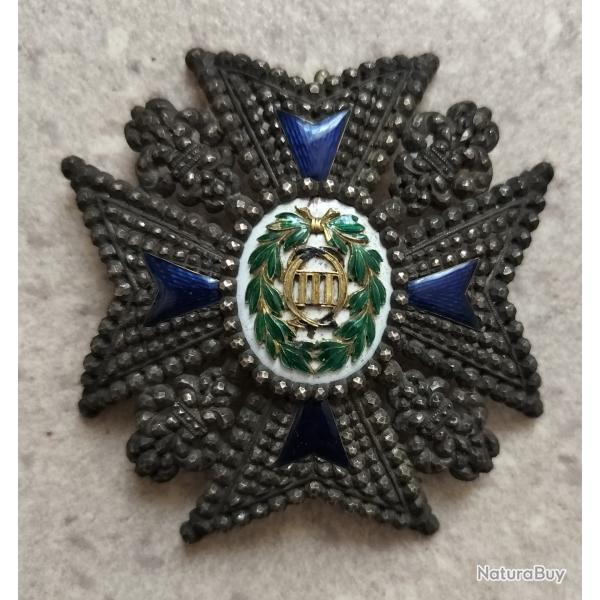 PLAQUE DE COMMANDEUR DE L'ORDRE DE CHARLES III D'ESPAGNE.j ju