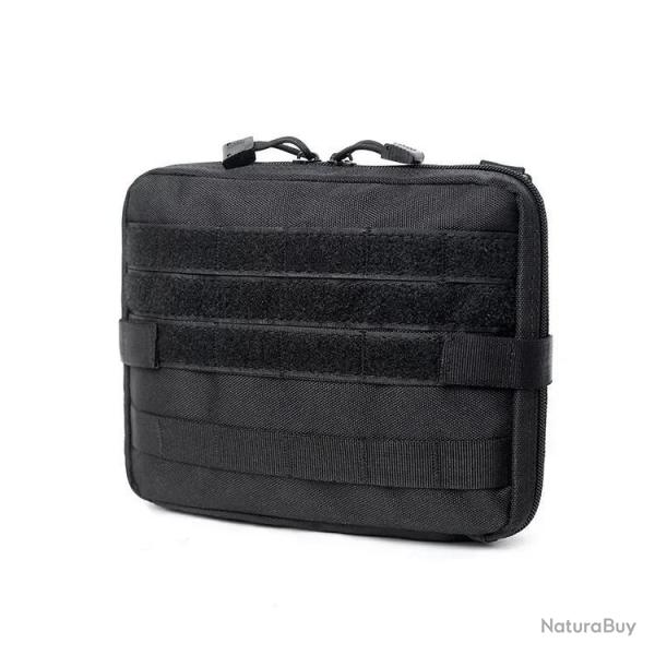 Pochette tactique multi-usages - syst�me molle - noire - LIVRAISON GRATUITE