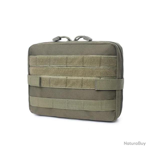 Pochette tactique multi-usages - systme molle - verte - LIVRAISON GRATUITE