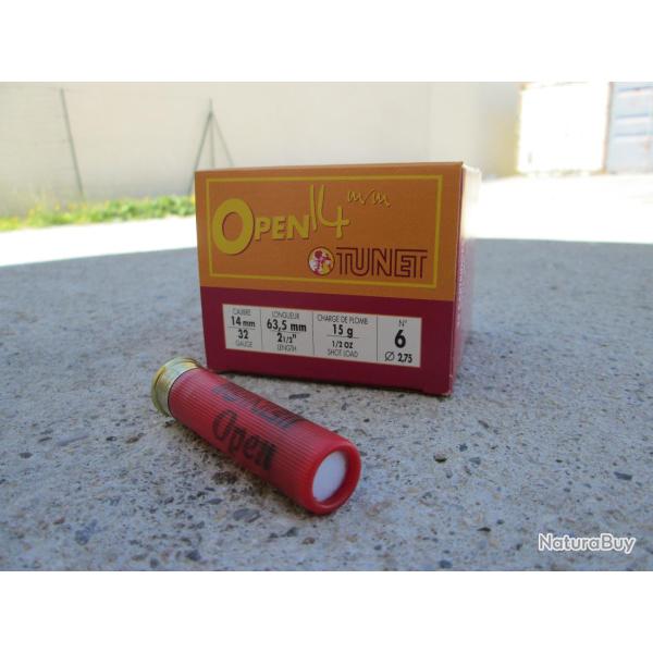 25 cartouches 14mm en pb de 6 OPEN 14