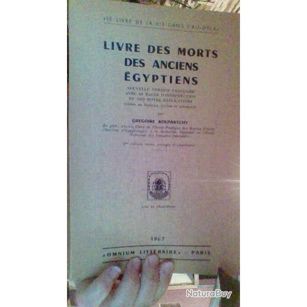 Livre des morts des anciens gyptiens par Gregoire Kolpaktchy - Omnium Paris -