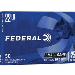 MUNITION FEDERAL 22LR A GRENAILLE PLOMB N&deg;12