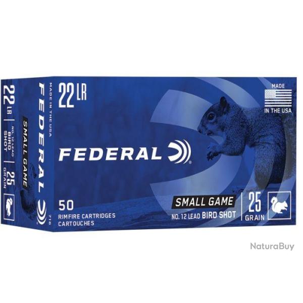 MUNITION FEDERAL 22LR A GRENAILLE PLOMB N12