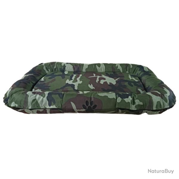 COUSSIN DEHOUSSABLE CAMOUFLAGE POUR CHIEN - 120X80CM - 