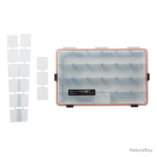Bote de rangement Savage Gear WP Lurebox 4B Smoke 35,5 x 23 x 5cm