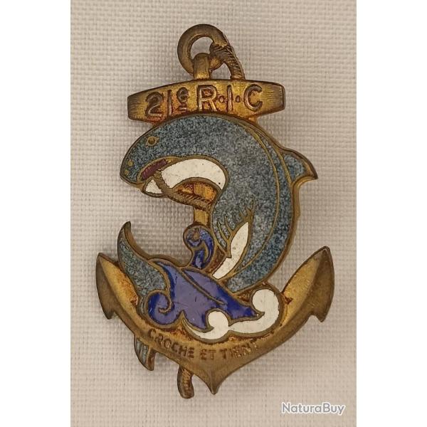 Insigne 21�me R�giment d'Infanterie Colonial France 39/40 WWII