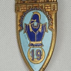 Insigne 19&egrave;me R&eacute;giment du G&eacute;nie p&eacute;riode Indochine