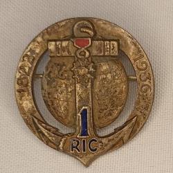 Insigne du 1er R&eacute;giment d'Infanterie Colonial 1939/40 WW2