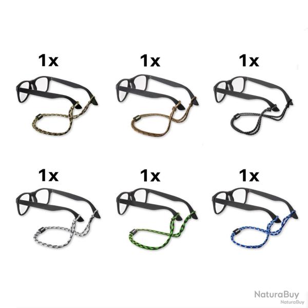CARSON 6 Portes-lunettes paracord