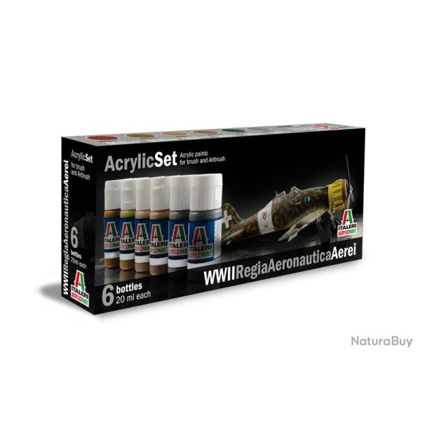 Set de peinture Avions Italien WWII | Italeri (0000 1332) - Maquette � monter