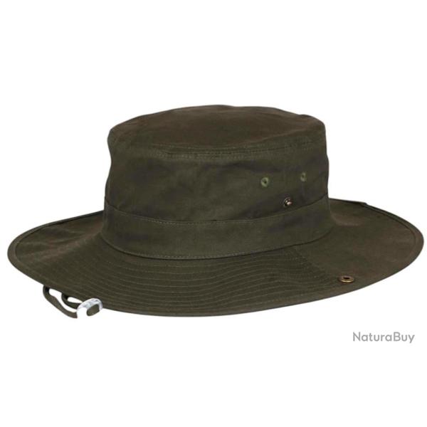 Grand Bob Safari Vert Large Homme Femme - Chapeau Bob Ficelle en Coton Taille unique Vert