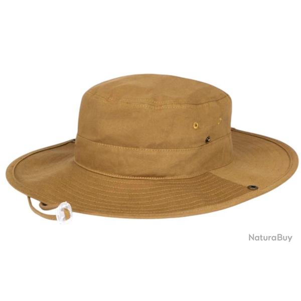Grand Bob Safari Marron Large Homme Femme - Chapeau Bob Ficelle en Coton Taille unique Marron