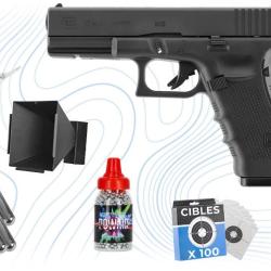 Pack Argent Pistolet Glock 17 Gen 4 BBs 4.5 mm Umarex