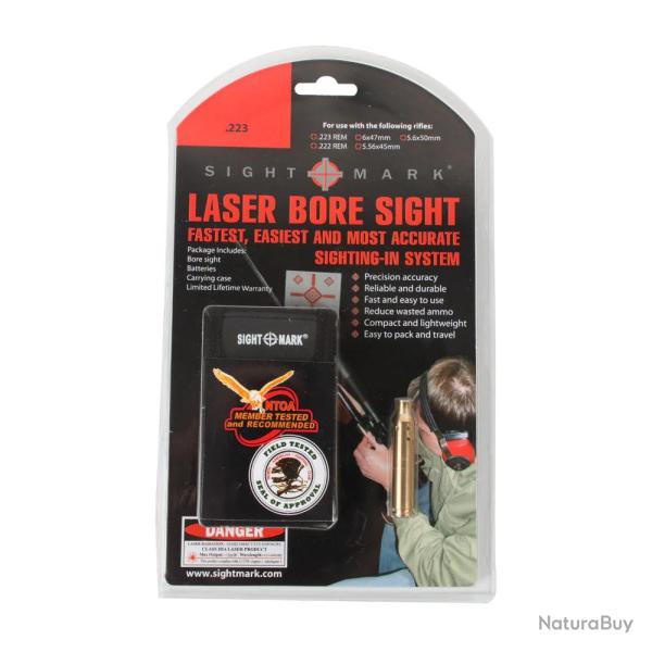 DOUILLE LASER REGLAGE SIGHTMARK BORESIGHT CAL .223, 5.56X45 NATO