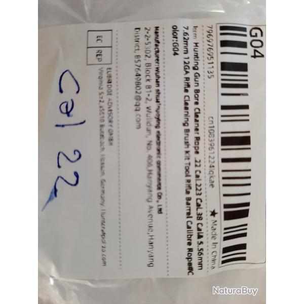 cordon de nettoyage canon cal 22