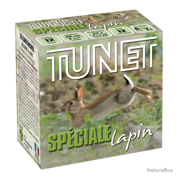 Cartouches Tunet Sp�cial Lapin 33g BP Plombs 6.5+7 3/4 - Cal.12 x2 boites