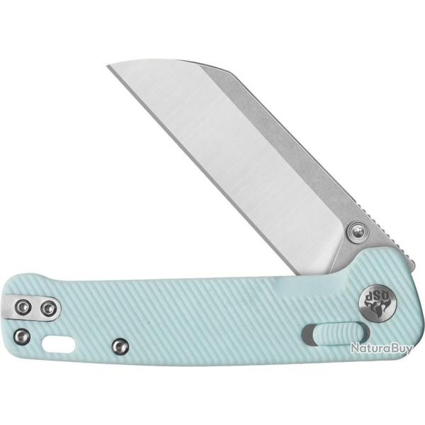 Couteau QSP Penguin Lame Acier 14C28N Two-Tone Manche FRN Bleu Glyde Lock IKBS QS130GLD1