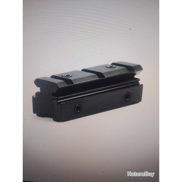 Rail de conversion long 11mm a 20mm Weaver/picatinny ROG hunting