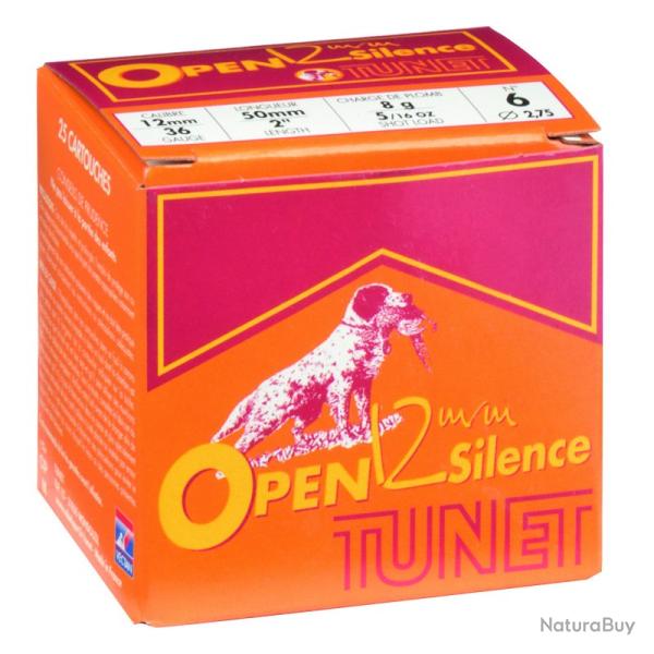Cartouches Tunet Open 12mm Silence 8g BJ - Cal. 12mm x1 boite