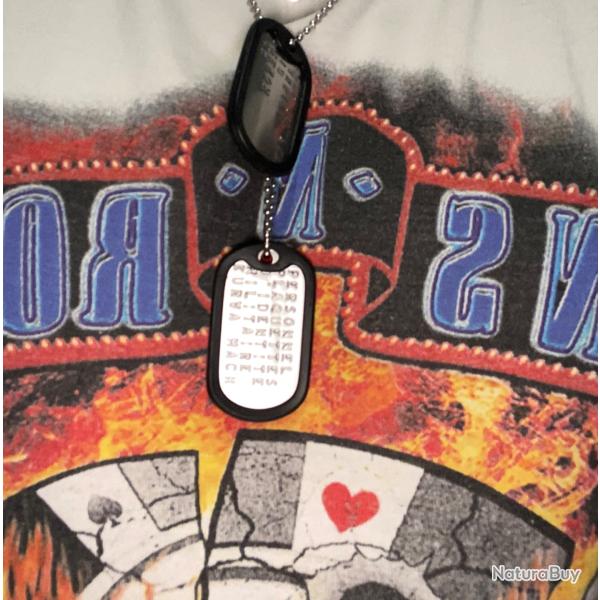 Collier Plaque Militaire personnalis�e