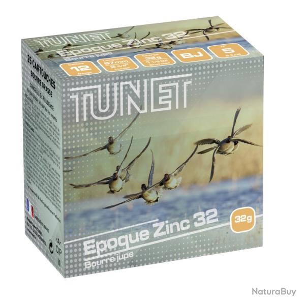 Cartouches Tunet Epoque Zinc 32g BJ Plomb n�5 - Cal.12 x1 boite