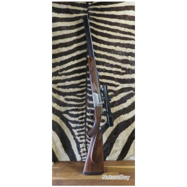 Express Drilling Artisan Allemand cal.8x75JRS - 20/76 lisse canons 56 cm - lunette S&B 1.25-4x20