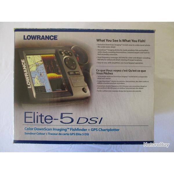 Echosondeur LOWRANCE Elite-5 DSI en Excellent �tat