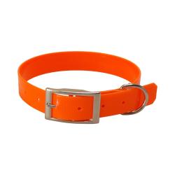 Collier grav&eacute; TPU 25 mm Jokidog orange fluo 60 cm
