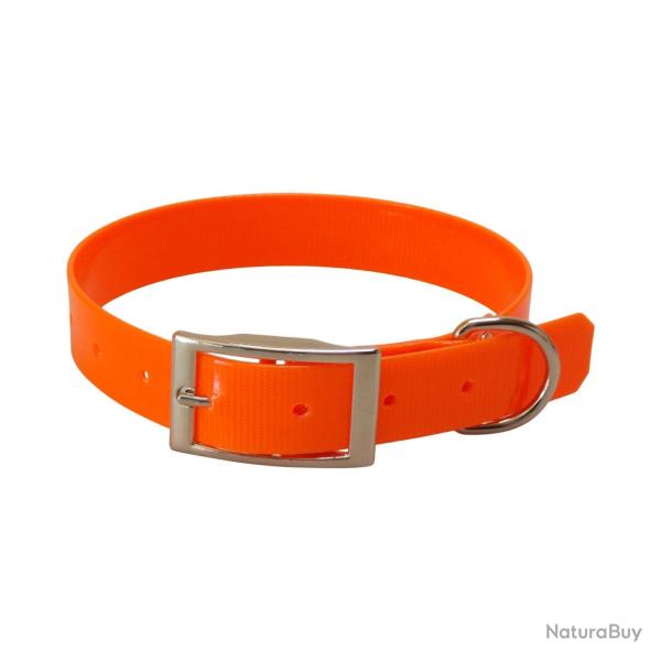 Collier grav� TPU 25 mm Jokidog orange fluo 60 cm