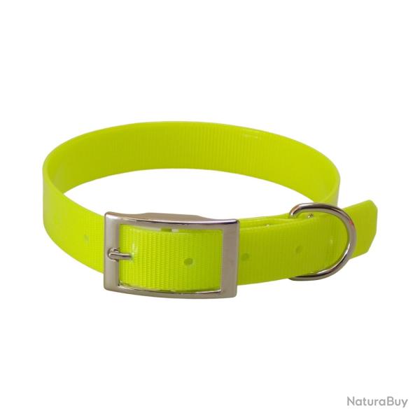 Collier grav� TPU 25 mm Jokidog jaune fluo 55 cm