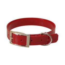 Collier grav&eacute; TPU 25 mm Jokidog Rouge 55 cm