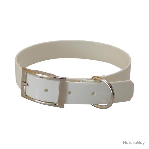 Collier grav� TPU 25 mm Jokidog blanc 60 cm