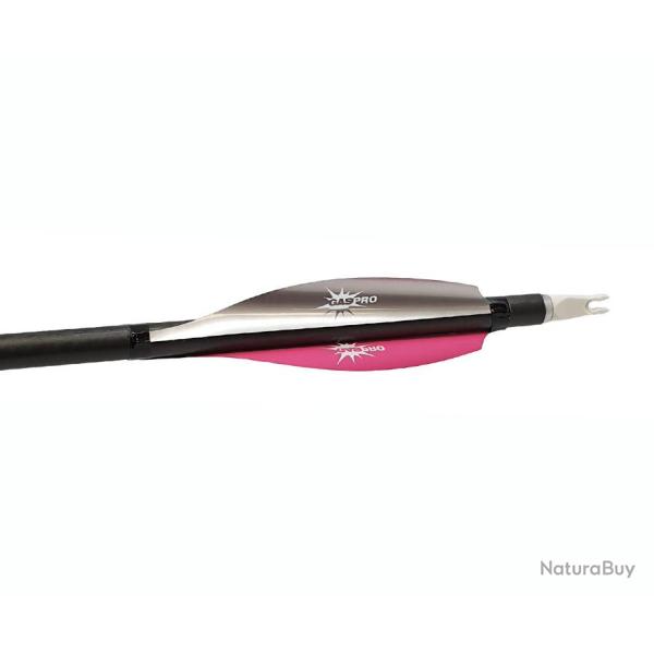 GASPRO - Plumes INDOOR�Shield 4" DROITIER (RH) ARGENT-ROSE