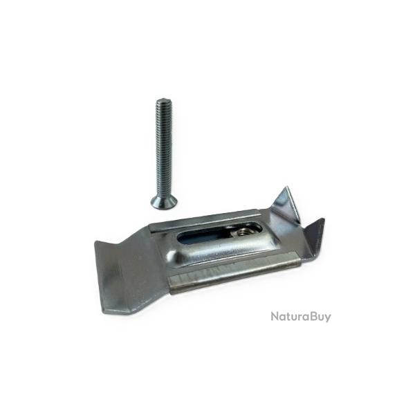 Lot de 5 - Pinces de montage + vis pour trophes de chevreuil