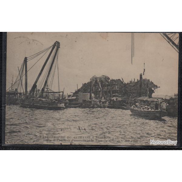 CPA - Marine Militaire - Catastrophe du Cuirass� Liberte, 25 septembre 1911, les �paves  N�3857