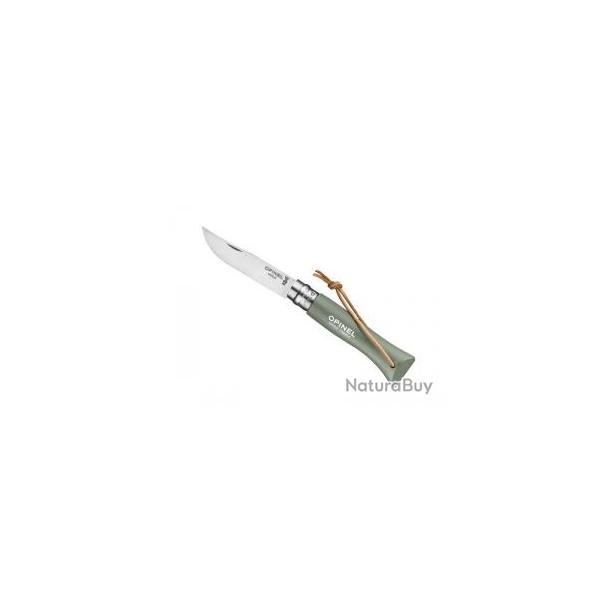 Couteau OPINEL COLORAMA n� 6 VRI, lame inox, manche 9,3 cm charme lasur� vert sauge