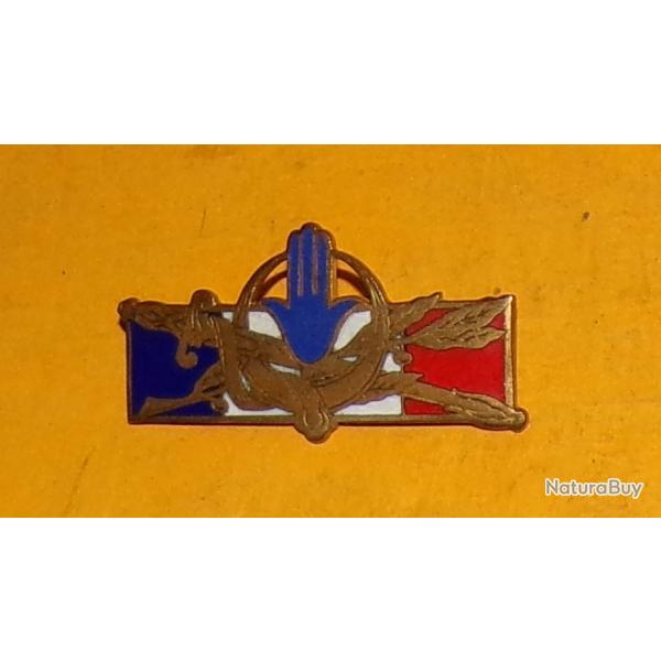 Forces Fran�aises en Afrique du Nord, �mail , FABRICANT EDITIONS A.V PARIS  ,  HOMOLOGATION 1314 , B