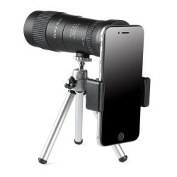 Monoculaire HD 8-40x40 &Eacute;tanche BAK4 FMC avec Tr&eacute;pied et Support Smartphone pour Randonn&eacute;e & Chasse