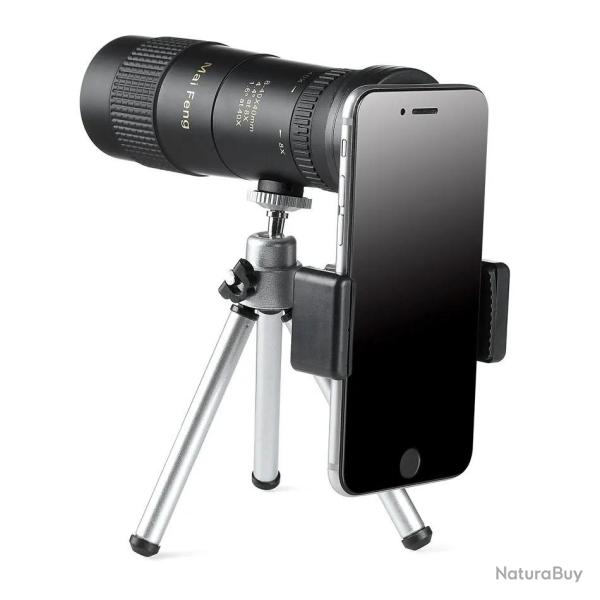 Monoculaire HD 8-40x40 �tanche BAK4 FMC avec Tr�pied et Support Smartphone pour Randonn�e & Chasse