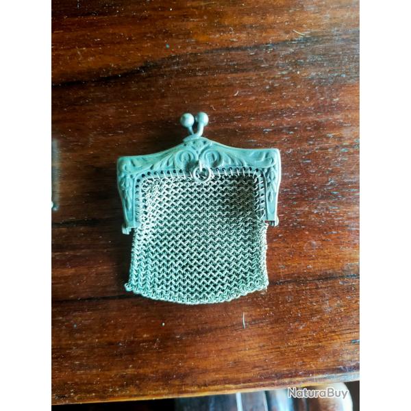 Porte monnaie en argent 1900