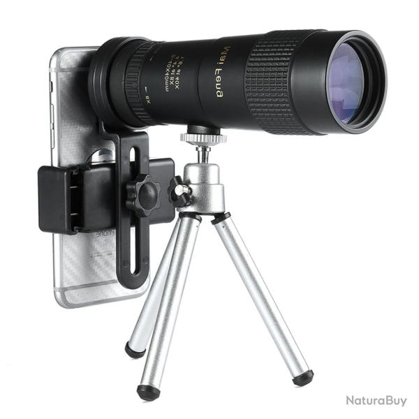 T�lescope Monoculaire Rotatif 10-300x40 HD Objectif Zoom �tanche Prisme BAK4 Photo &Observation Noir