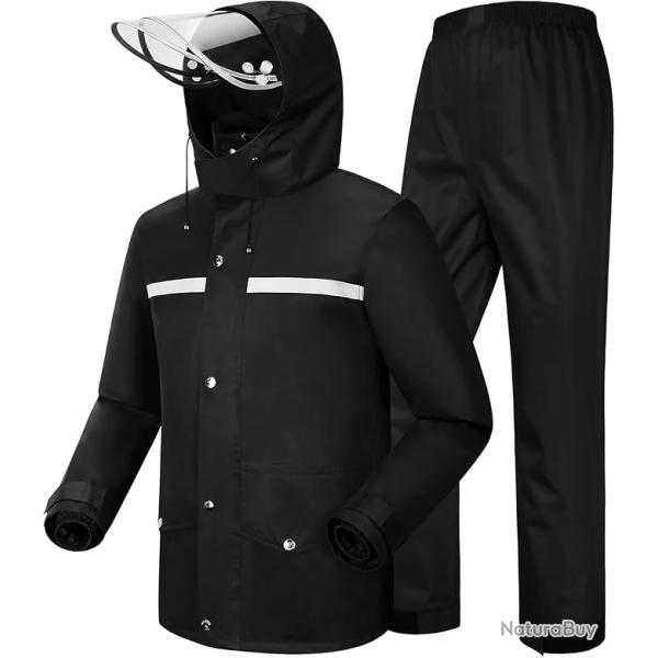 Combinaison de Pluie Imperm�able et R�fl�chissante Pantalon de Pluie Ext�rieur Homme/Femme Blouson