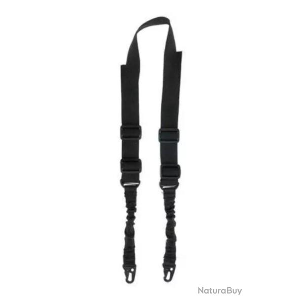 Sangle Bungee Tactique 2 Points Noire GFT
