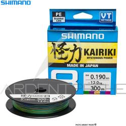 Tresse SHIMANO Kairiki SX8 Multicolore 300m &Oslash; 0.23mm