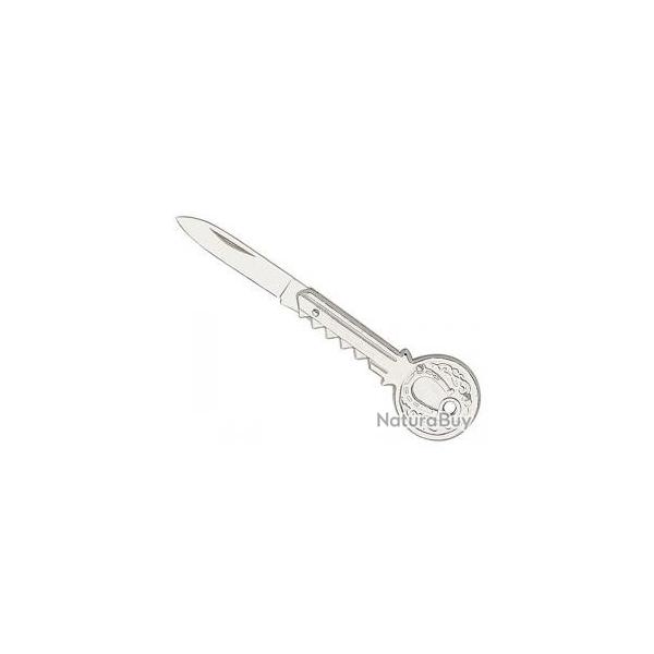 Couteau cl� breloque, lame inox, manche 6 cm