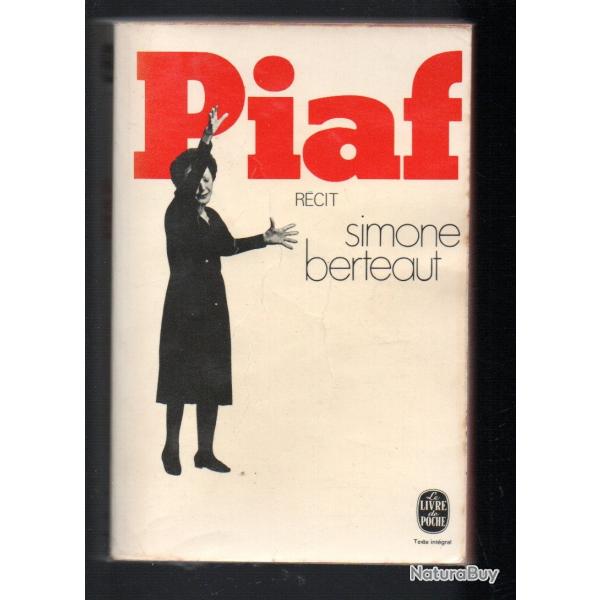 PIAF de  simone berteaut , �dith piaf biographie livre de poche